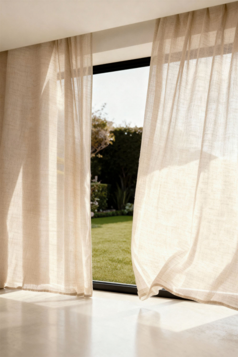 Neidra katoenen gordijn 140x260 cm