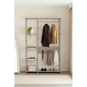 Open Kast Van Ijzer Elviah Moka Bruin - Sklum