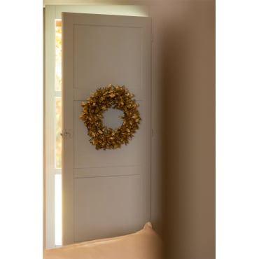 Decoratieve Kerstkrans Ø40 Cm Met Glitter Luron Goud - Sklum