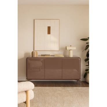 Dressoir 160x45 Cm In Mdf Alazne Kameelbruin - Sklum