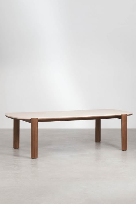 Rectangulaire eettafel 260x115 cm in acaciahout Vetra