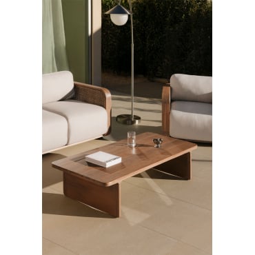 Rechthoekige Tuintafel 140x65 Cm Van Noira Acaciahout Acacia Bruin - Sklum