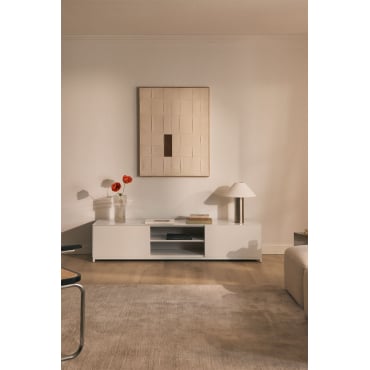 Kivora Mdf Tv-meubel Gardenia Wit & ↔︎ 180 Cm - Sklum