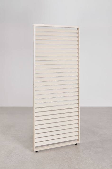 Pack 4 zijpanelen 92,5 cm bioklimatische pergola aluminium lamellen tapioca beige Druvia