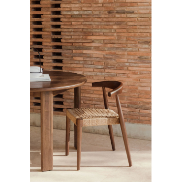 Set Van 2 Tuinstoelen Van Celle-teakhout Donker Hout - Sklum