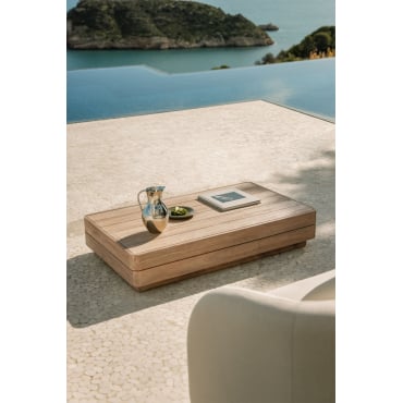 Rechthoekige Tuintafel 130x75 Cm Van Verona Acaciahout Lichte Acaciekleur - Sklum