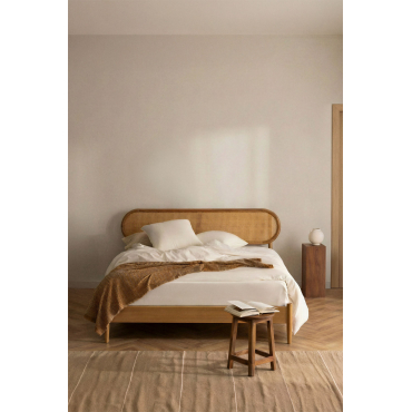 Houten Bed Fraser Natuurlijk Hout & 160 X 200 Cm & Zonder Matras - Sklum