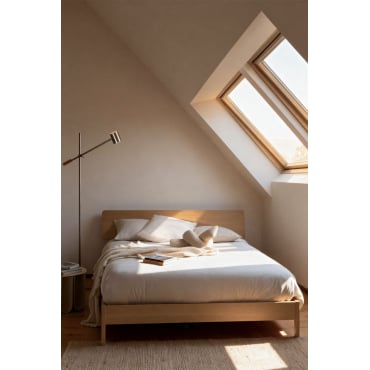 Houten Bed Gellis Natuurlijk Hout & 160 X 200 Cm & Zonder Matras - Sklum