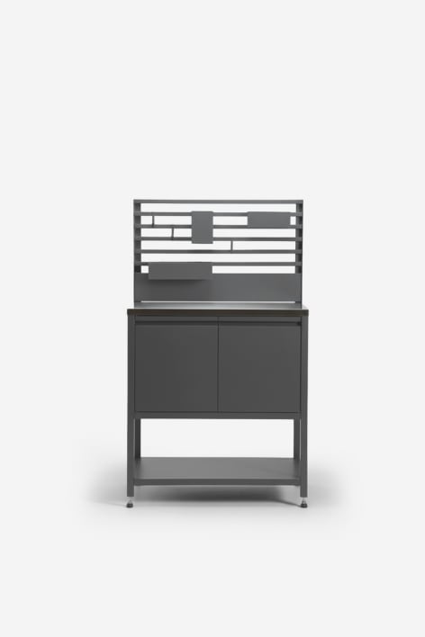 Panel 80x50 cm voor modulaire buitenkeuken van staal Savona