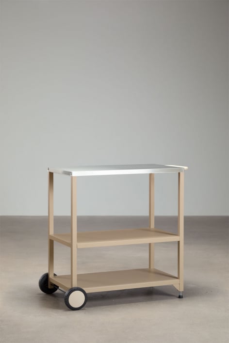 Modulaire buitenkeukenwagen van staal Savona