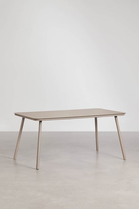 Rechthoekige eettafel 160x90 cm in glas Arhiza - Moka Bruin