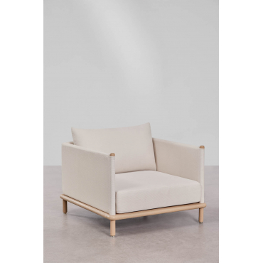 Acaciahouten Fauteuil Olivia Lichte Acaciekleur - Sklum