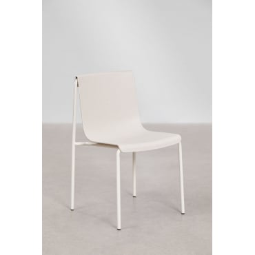 Ismene Polypropylene Tuinstoel Steen Wit - Sklum