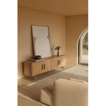 Osaka Tv-meubel 160x40 Cm Van Mangohout En Staal Mangohout - Sklum