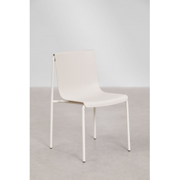 Set Van 2 Eetkamerstoelen Van Polypropyleen Ismene Steen Wit - Sklum
