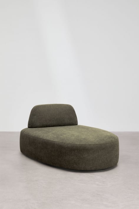 Chaise longue module voor modulaire bank Giorgia bekleed