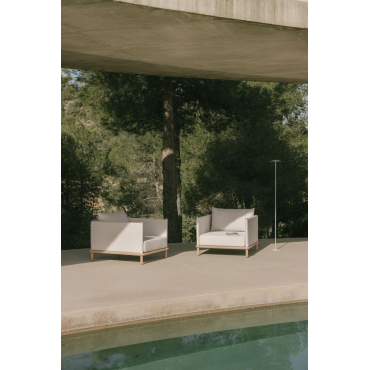 Set Van 2 Tuinstoelen Van Acaciahout Olivia Lichte Acaciekleur - Sklum