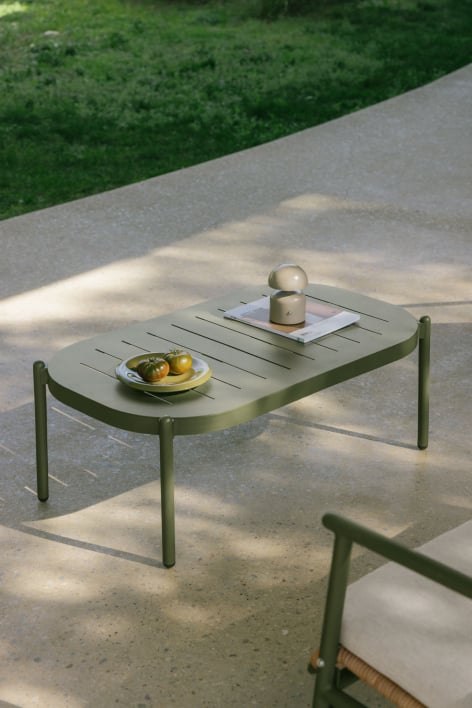 Rectangulaire tuintafel 95x55 cm van Duroli aluminium