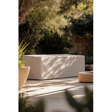 Rechthoekige Beschermhoes Voor Tuintafel Otley Tapioca Beige & 210 X 110 Cm - Sklum