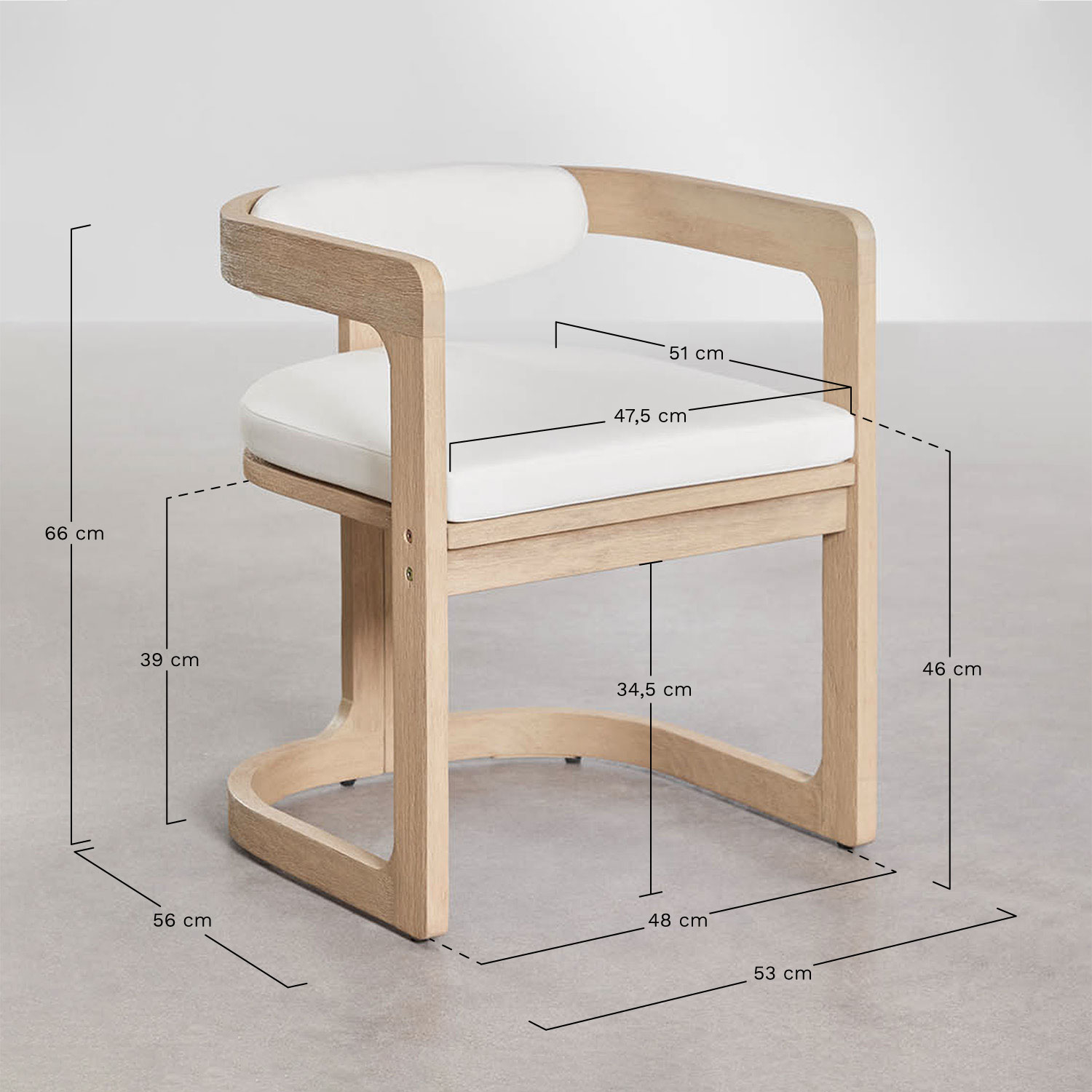 Rechthoekige 220 x 100 cm eettafelset Kandroa met 8 tuinstoelen van eucalyptus hout Selira, AFMETINGEN
