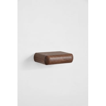 Rechthoekig Zwevend Nachtkastje 40x20 Cm Van Hout Carmen Donker Acaciabruin - Sklum