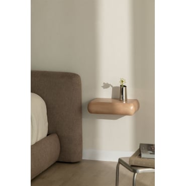 Pack Van 2 Zwevende Rechthoekige Nachtkastjes 40x20 Cm Van Hout Carmen Mangohout - Sklum