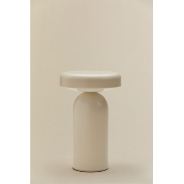 Draadloze Led-tafellamp Van Ijzer Akita Tapioca Beige - Sklum