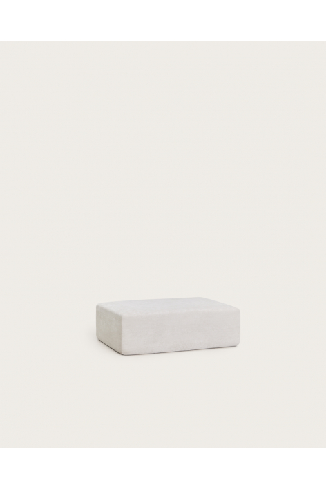 Vacuumverpakte chenille poef Norridge