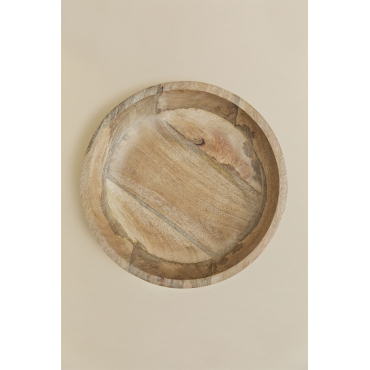 Decoratieve Schaal Van Mangohout Fruela Ø30 Cm - Sklum