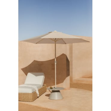 Parasol Ø235 Cm In Jaden-stof Tapioca Beige - Sklum