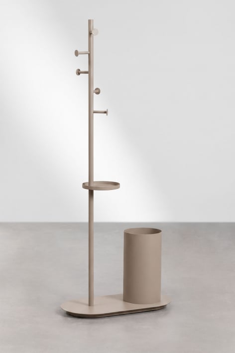 Staande kapstok met paraplubak van ijzer Isalune