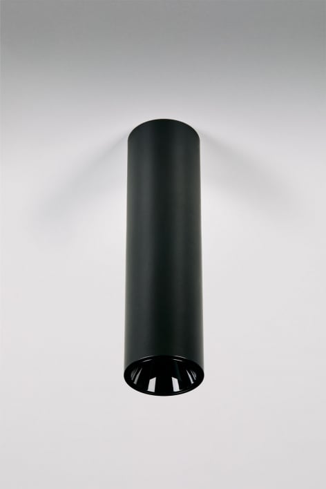 LED plafondlamp opbouw rond in aluminium Luisiana Ø4 cm - Zwart