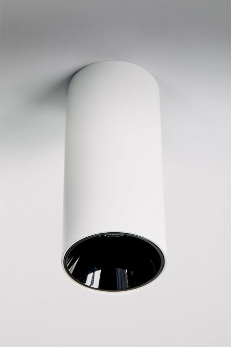 Opbouw LED plafondlamp rond Ø7,2 cm in aluminium Luisiana