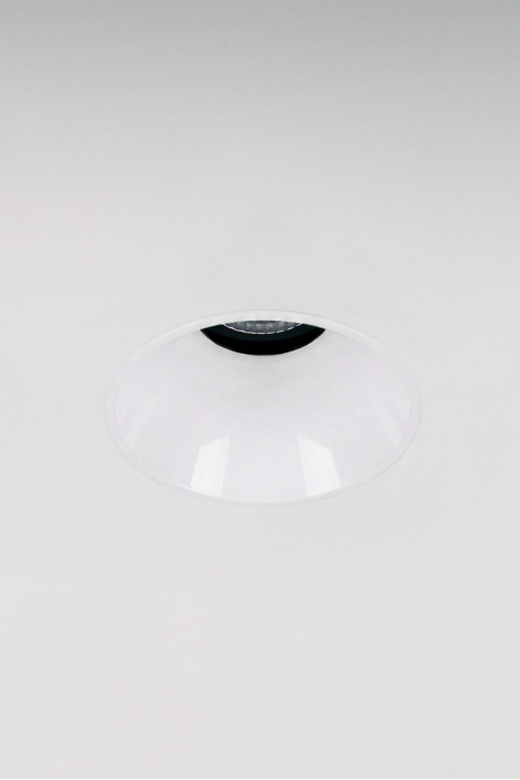 Downlight LED inbouw zonder rand trimless rond Ø6,8 cm in aluminium Luisiana
