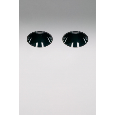 Pack Van 2 Inbouw Led Downlights Zonder Rand, Trimless, Rond Ø6,8 Cm Voor Buitengebruik In Aluminium Luisiana Zwart & Wit Koud 4000k & 8 W & 38o -