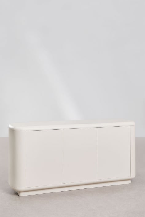 Rechthoekig dressoir 150x40 cm in gardeniawit MDF Cixila - Gardenia Wit