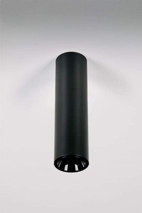LED-opbouwplafondlamp rond Ø4 cm voor buiten in aluminium Luisiana