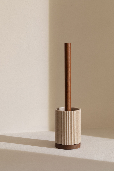 Wassila toiletborstel van beige nude polysteen