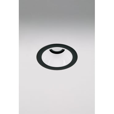 Downlight Led Inbouwspot Met Ronde Rand Ø7 Cm Voor Buitengebruik In Aluminium Luisiana Zwart – Wit & Wit Koud 4000k & 6 W & 38o - Sklum