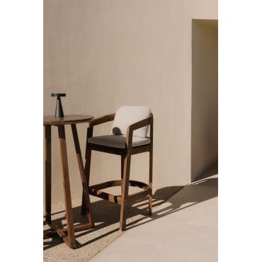 Hoge Tuinstoel Van Acaciahout Uleno Donker Acaciabruin & ↑75 Cm - Sklum