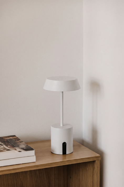 Draadloze LED-tafellamp Uliana - Gardenia Wit