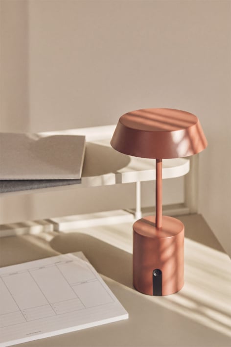 Draadloze LED-tafellamp Uliana - Terracota