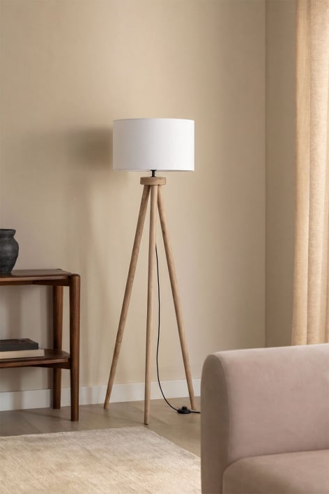 Simona mangohouten vloerlamp