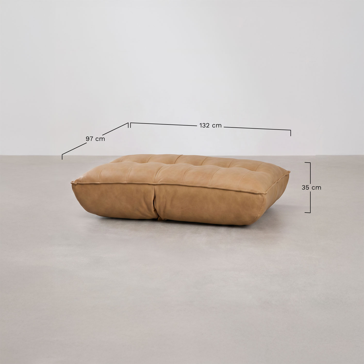 Mati beklede relaxfauteuil, AFMETINGEN