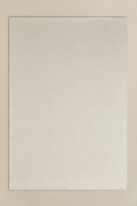 Rechthoekig wollen vloerkleed Jultriz - Lichtbeige