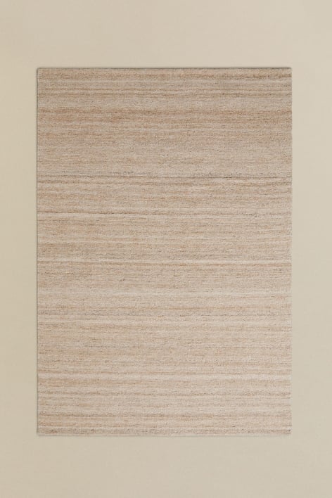 Rechthoekig tapijt van polyethyleen Rosauran - Tapioca beige