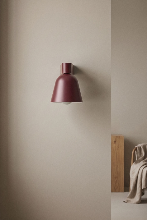 Briavel ijzeren wandlamp - Wijn Rood