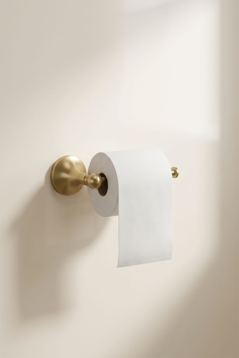 Toiletrolhouder van geborsteld goud roestvrij staal Alejandra