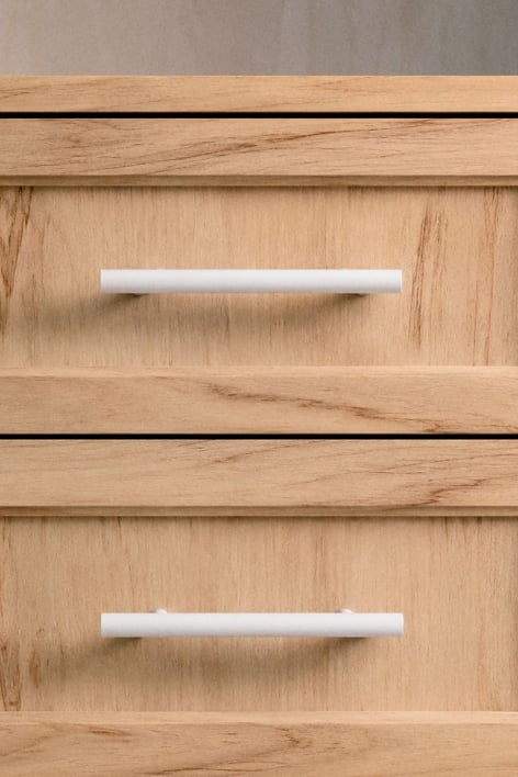 Set van 2 handgrepen van ijzer Daneriel - Helder wit