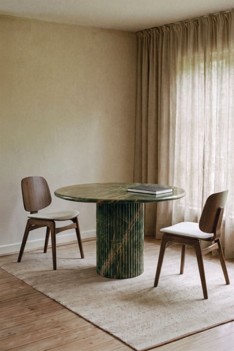 Ronde eettafel Ø120 cm in natuurlijk steen Grosseto